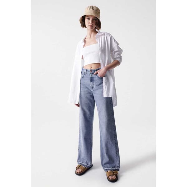 Salsa Jeans Jeans Med Hög Midja True Wide Blå 26 / 32 Kvinna
