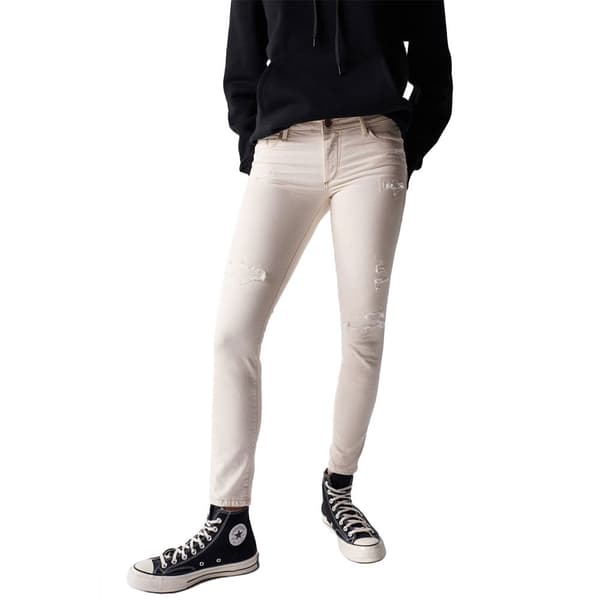 Salsa Jeans Farkut Wonder Crop Ecru Wi Beige 29 / 28 Nainen