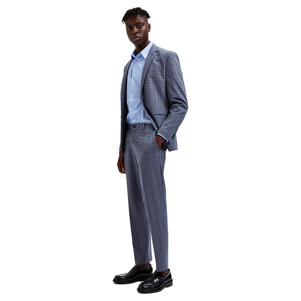 Selected Klänning Byxor Liam Slim Fit Grå 58 Man