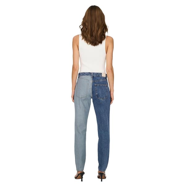 Only Jeans Med Høj Talje Linda Mom Fit Blå 27 / 30 Kvinde