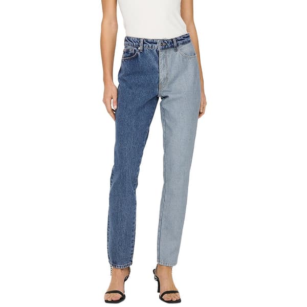 Only Jeans Med Høj Talje Linda Mom Fit Blå 27 / 30 Kvinde
