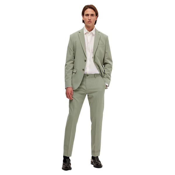 Selected Mekko Housut Corby Seersucker Slim Fit Vihreä 44 Mies