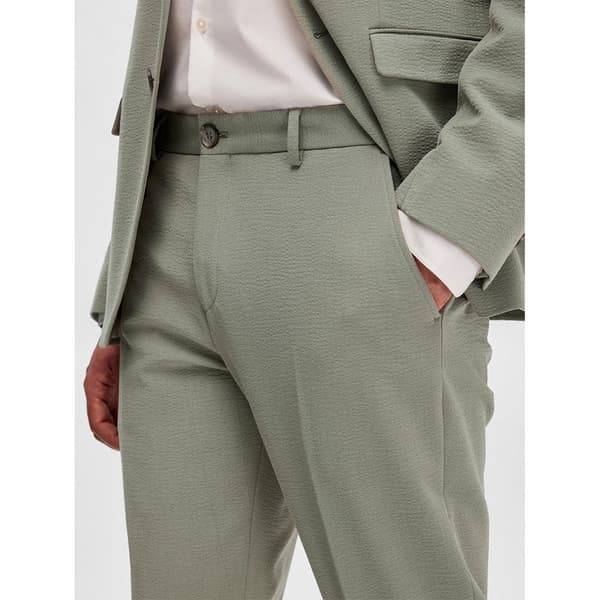Selected Mekko Housut Corby Seersucker Slim Fit Vihreä 44 Mies