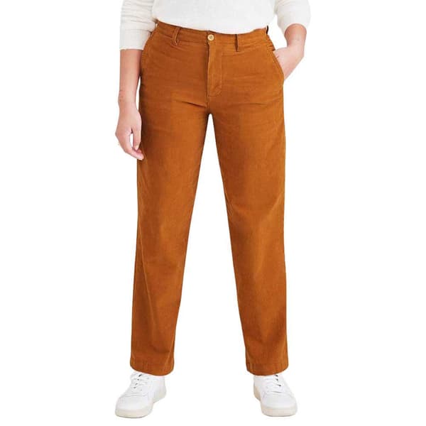Dockers Byxor Med Hög Midja Brun 28 / 27 Kvinna
