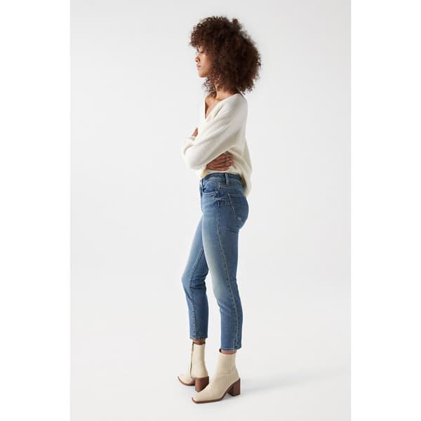 Salsa Jeans Jeans Destiny Crop Slim Fit 21006914 Blå 29 / 28 Kvinna