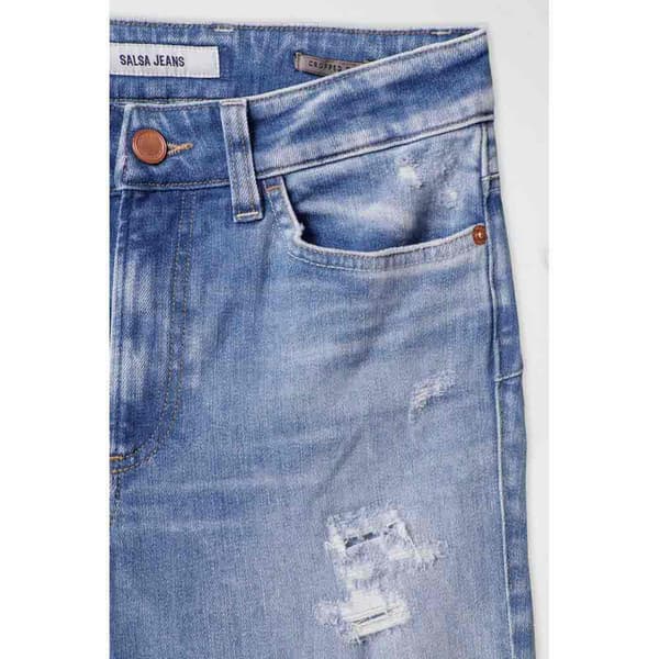 Salsa Jeans Jeans Destiny Crop Slim Fit 21007038 Blå 36 / 28 Kvinde