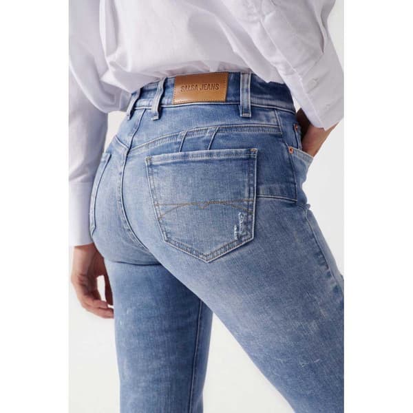Salsa Jeans Jeans Destiny Crop Slim Fit 21007038 Blå 36 / 28 Kvinde