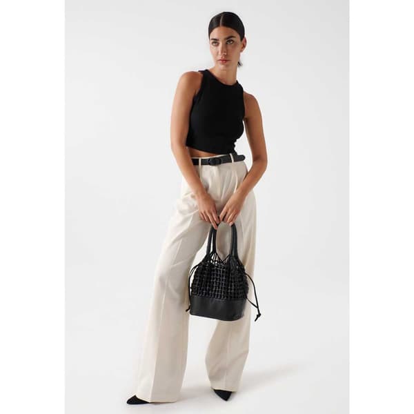 Salsa Jeans Jeans Plain Wide Leg Fit Beige S / 34 Kvinde
