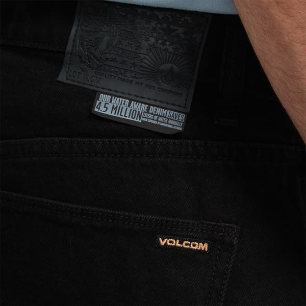 Volcom Modown Tapered Fit Jeans Sort 31 Mand