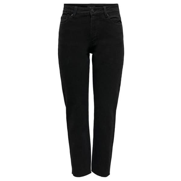 Only Jeans Med Høj Talje Emily Sort 32 / 30 Kvinde