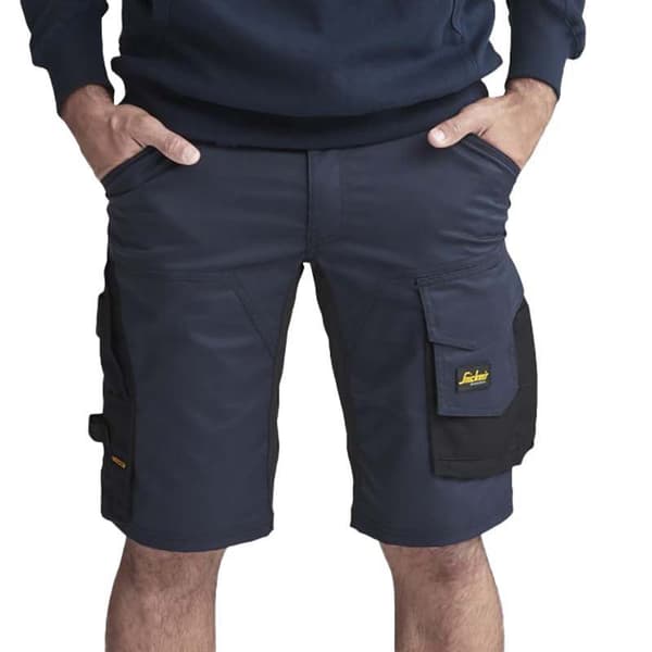 Snickers Workwear Lyhyet Joustavat Housut Allroundwork Musta 52