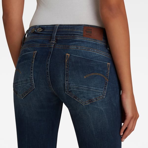 G-star Jeans Midge Straight Blå 30 / 28 Kvinde