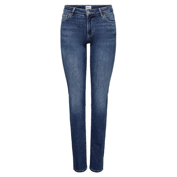 Only Vanliga Midjejeans Alicia Blå 30 / 30 Kvinna