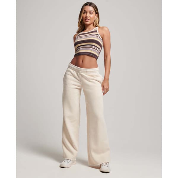 Superdry Joggere Vintage Wash Straight Beige L Kvinde