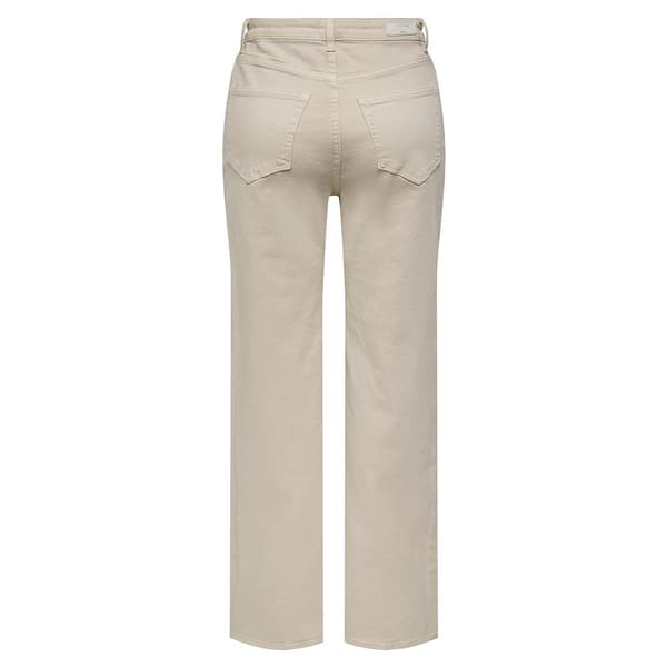 Only Jeans Med Hög Midja Juicy Wide Leg Fit Beige 28 / 32 Kvinna