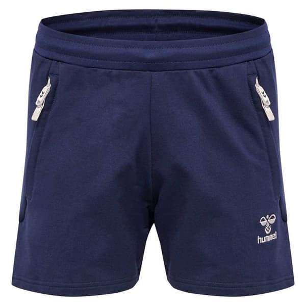 Hummel Shorts Move Grid Cotton Blå XL Kvinde