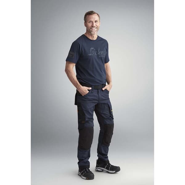 Snickers Workwear Pitkät Joustavat Housut Allroundwork Harmaa 56