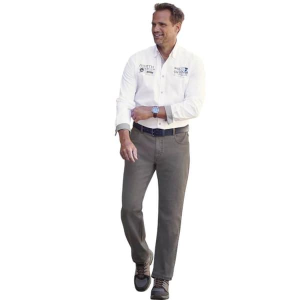 Atlas For Men Vanliga jeans med resår i midjan för herrar