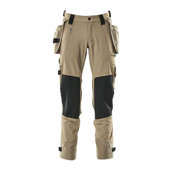 Mascot Stora Byxor Med Hängande Fickor Advanced 17031 Brun 50 / 30