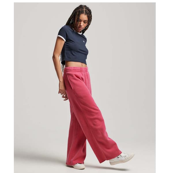 Superdry Joggare Vintage Wash Straight Rosa M Kvinna