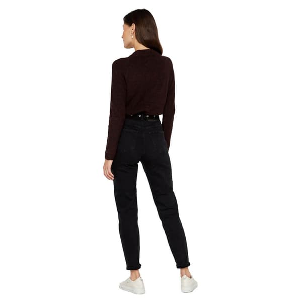 Pieces Jeans Kesia Mom High Waist Ankle Sort S Kvinde