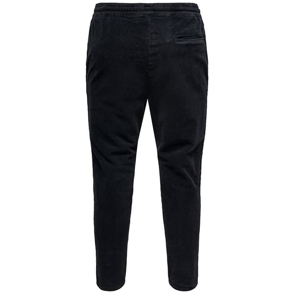 Only & Sons Bukser Linus Life Cropped Cord 9912 Sort XL Mand