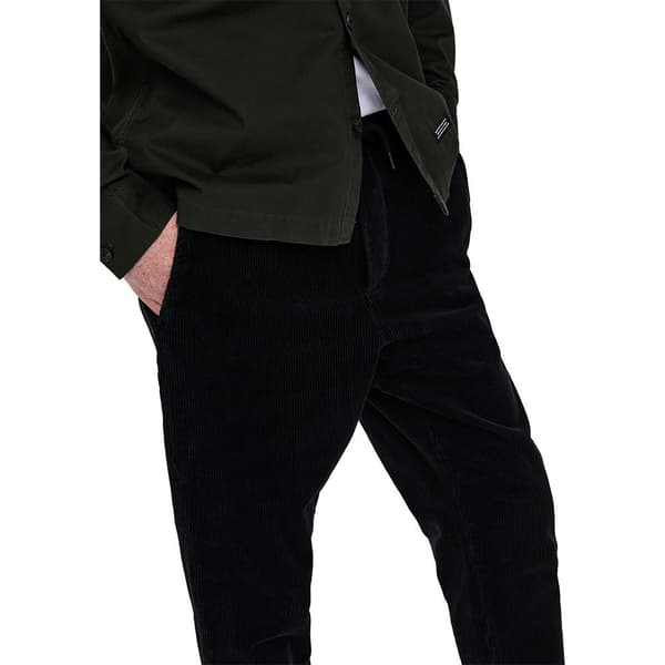 Only & Sons Bukser Linus Life Cropped Cord 9912 Sort XL Mand