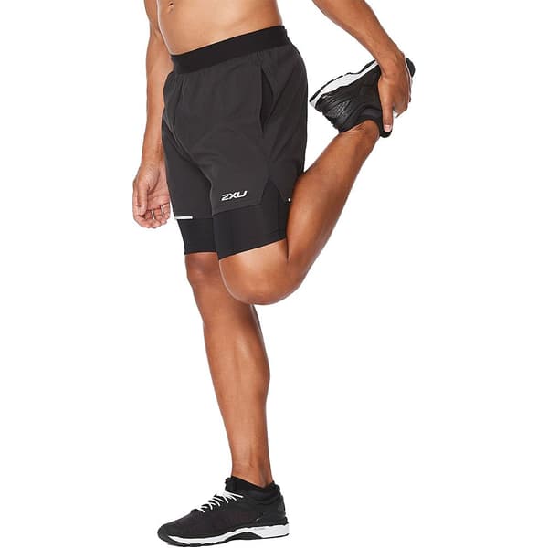 2xu Shorts Bukser Aero 2 In 1 5´´ Sort 2XL Mand