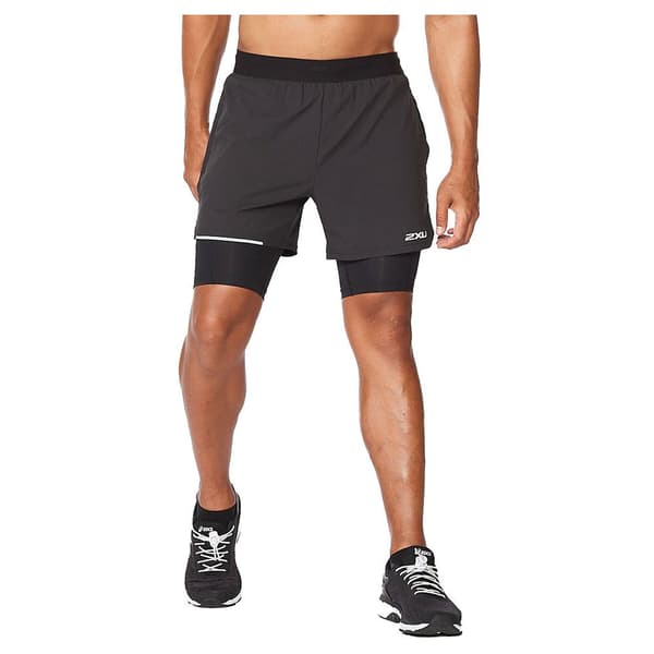 2xu Shorts Bukser Aero 2 In 1 5´´ Sort 2XL Mand