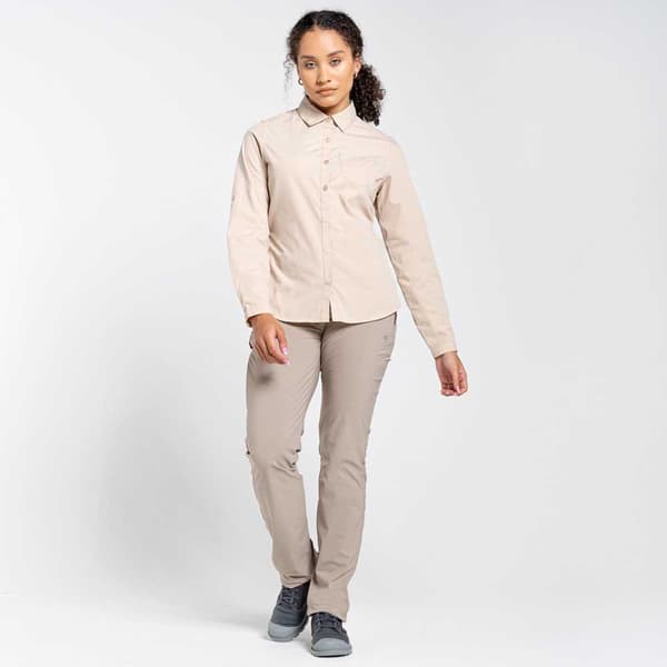 Craghoppers Housut Nosilife Pro Ii Long Beige 20 / 33 Nainen