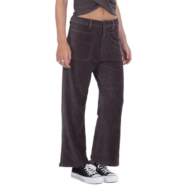 Hurley Housut Wide Leg Corduroy Musta S Nainen