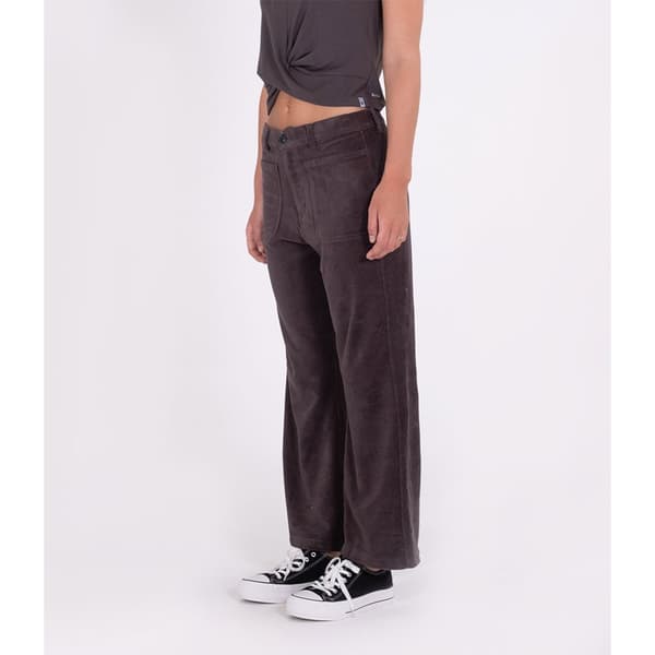 Hurley Housut Wide Leg Corduroy Musta S Nainen