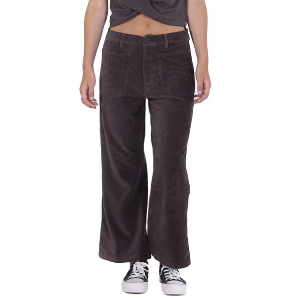 Hurley Byxor Wide Leg Corduroy Svart S Kvinna