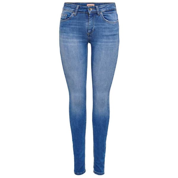 Only Jeans Blush Life Mid Waist Skinny Blå XS / 32 Kvinna
