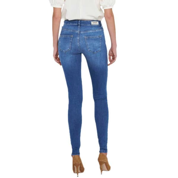 Only Jeans Blush Life Mid Waist Skinny Blå XS / 32 Kvinna
