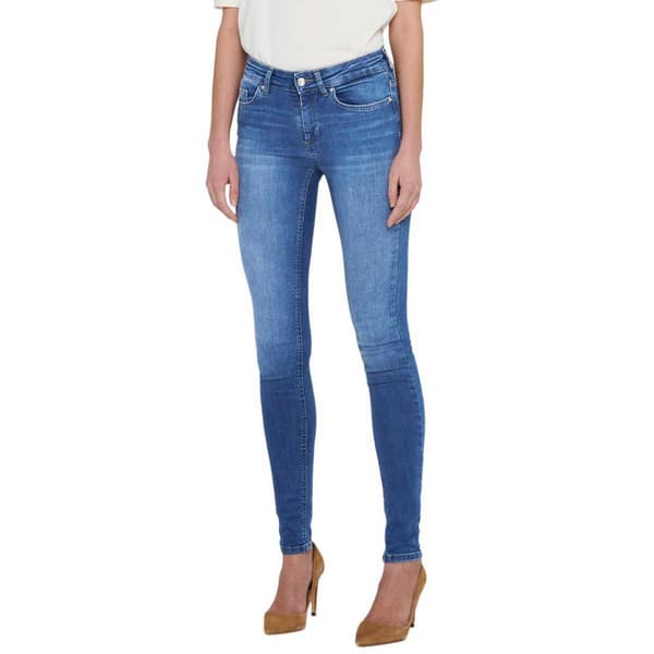 Only Jeans Blush Life Mid Waist Skinny Blå XS / 32 Kvinna