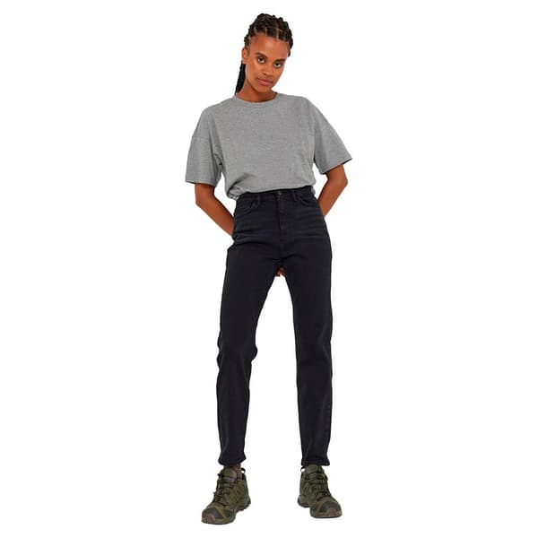 Noisy May Jeans Med Hög Midja Moni Straight Fit Svart 27 / 34 Kvinna