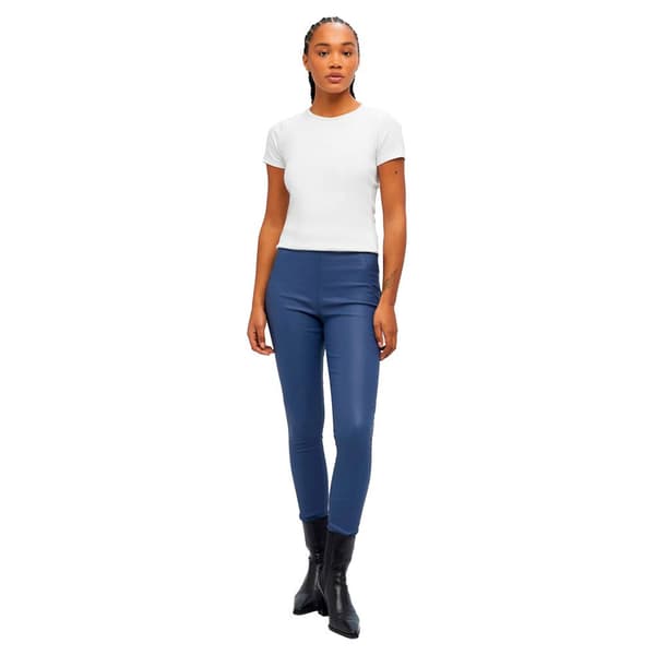 Object Leggings Med Mellemtaljebelægning Belle Blå 38 Kvinde
