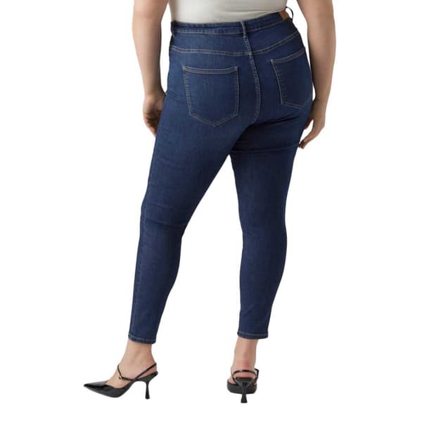 Vero Moda Curve Jeans Med Hög Midja Phia Skinny Fit Gu3113 Blå 46 / 32 Kvinna