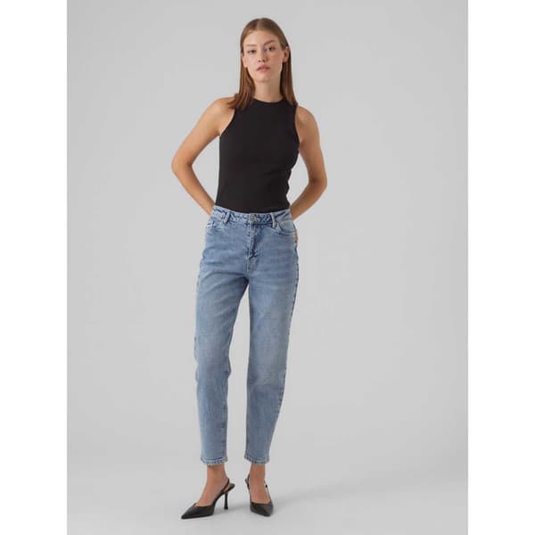Vero Moda Jeans Med Høj Talje Linda Mom Fit Gu3184 Blå 27 / 30 Kvinde