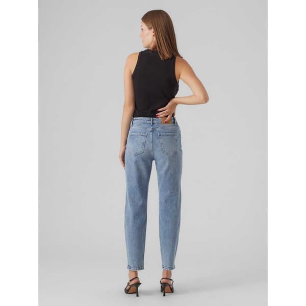 Vero Moda Jeans Med Høj Talje Linda Mom Fit Gu3184 Blå 27 / 30 Kvinde