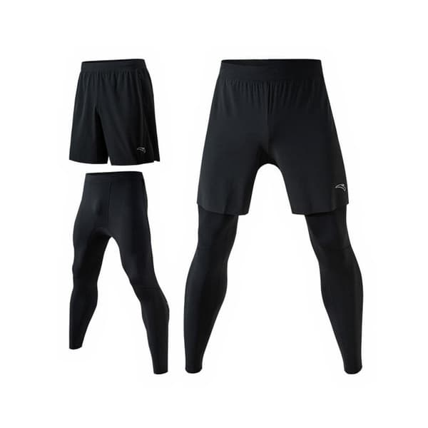 Anta Bukser Running Knit Track Sort XL Mand