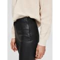 Miniatyrbillede 6 af 7: Selected Sylvia Mid Waist Leggings Stretch Leather Sort 42 Kvinde