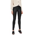 Miniatyrbillede 1 af 7: Selected Sylvia Mid Waist Leggings Stretch Leather Sort 42 Kvinde