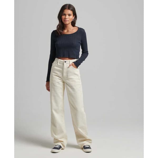 Superdry Housut Vintage Cord Wide Beige 30 / 30 Nainen