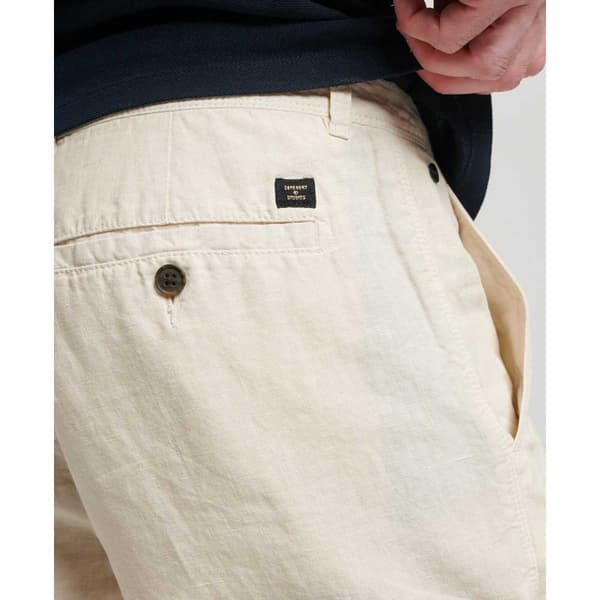 Superdry Shortsit Studios Overdyed Linen Beige S Mies