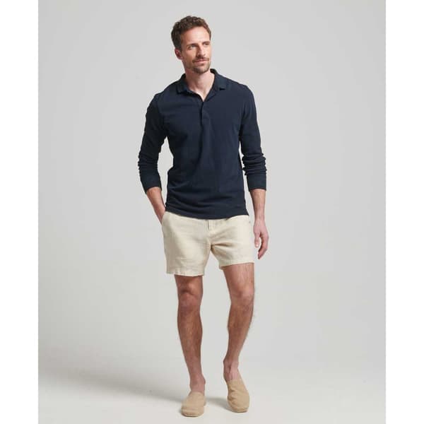 Superdry Shortsit Studios Overdyed Linen Beige S Mies