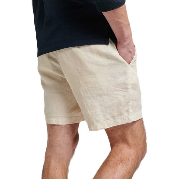 Superdry Shortsit Studios Overdyed Linen Beige S Mies