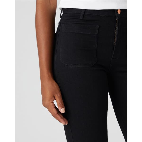 Wrangler Jeans Flare Svart 29 / 32 Kvinna
