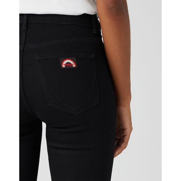 Wrangler Jeans Flare Svart 29 / 32 Kvinna